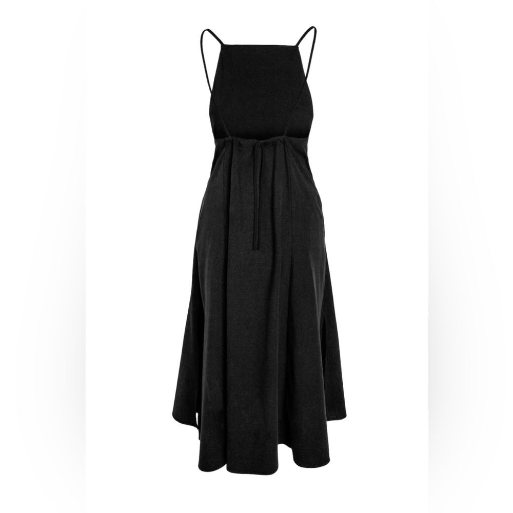 Par En Par Black Isla Linen Slip Dress - Picture 5 of 12